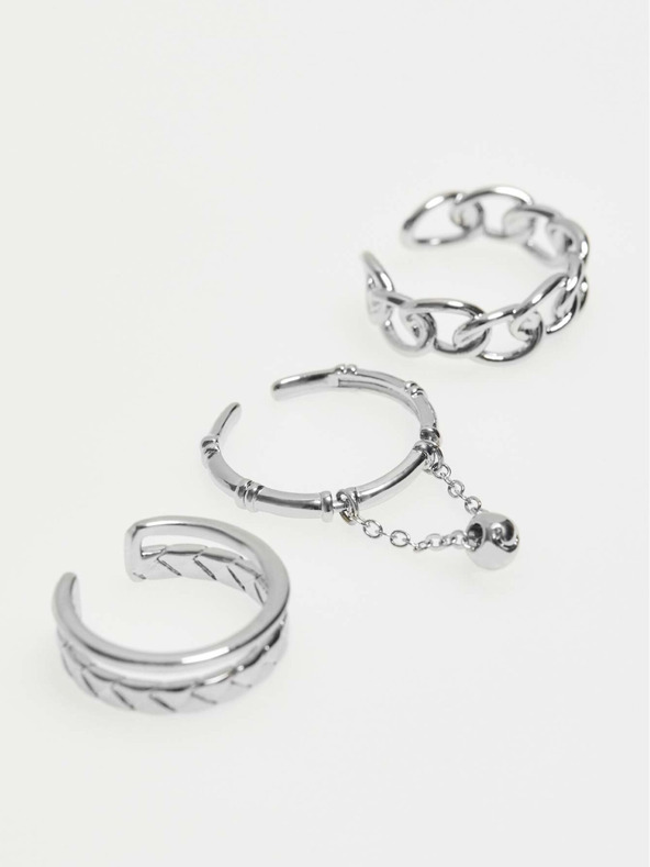 Moodo Súprava strieborných prsteňov Moodo