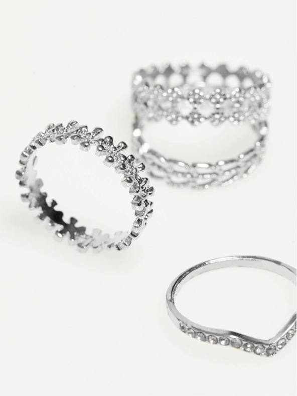 Moodo Súprava strieborných prsteňov Moodo