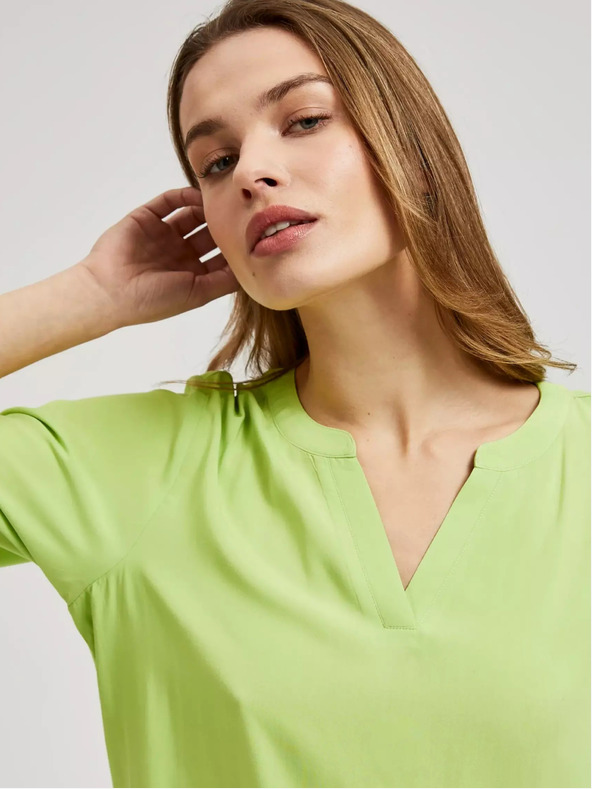 Moodo Svetlozelený top na ramienka Moodo