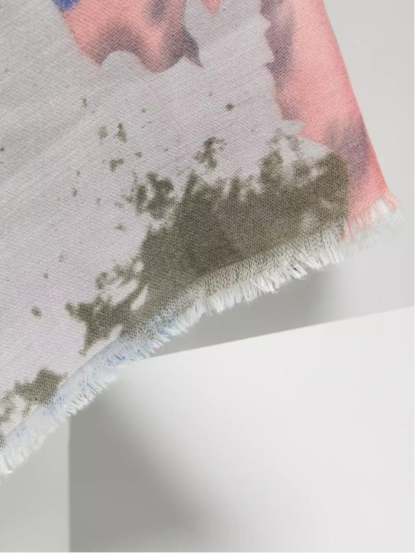 Moodo Modrá letná šatka so vzorom Moodo