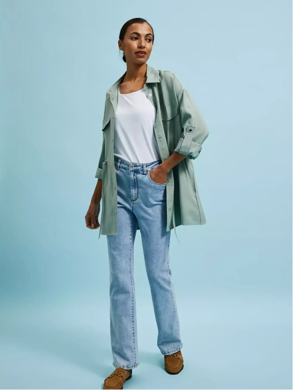 Moodo Zelená ľahká bunda Moodo