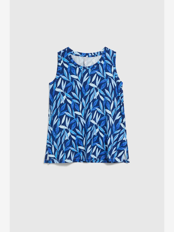 Moodo Tmavomodrý vzorovaný top Moodo