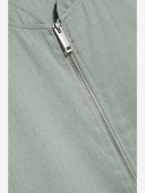 Moodo Zelený bomber na zips Moodo