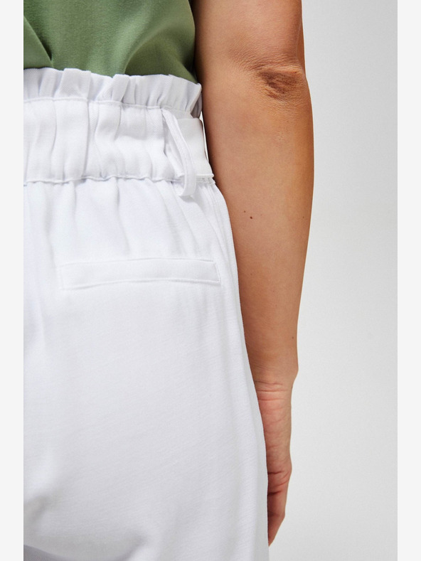 Moodo Biele dámske šortky Moodo