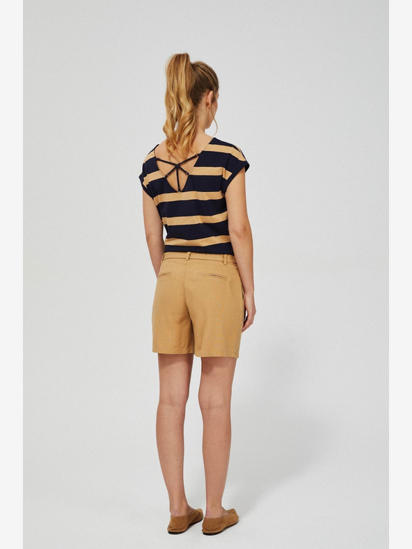 Moodo Béžové dámske šortky Moodo