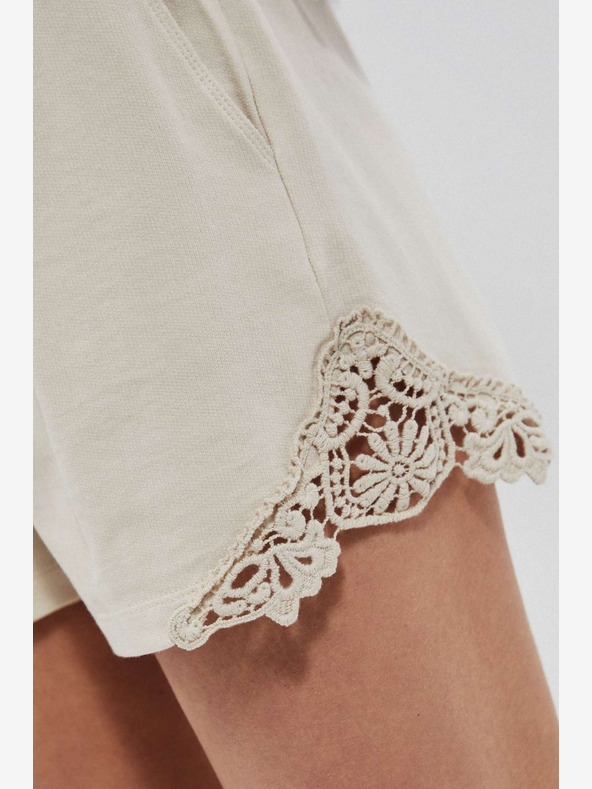 Moodo Béžové dámske šortky Moodo