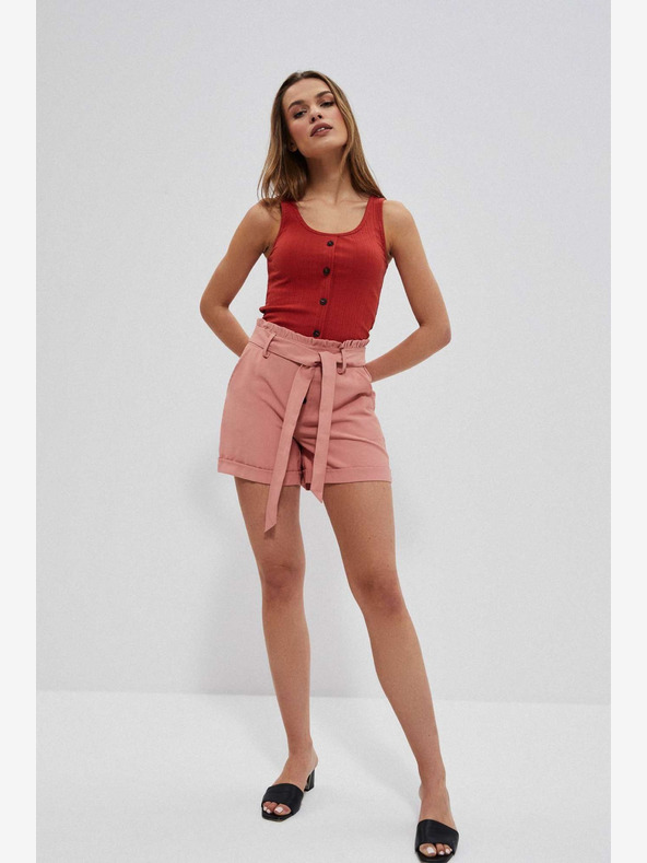 Moodo Ružové dámske šortky Moodo