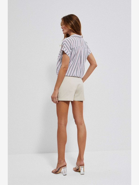 Moodo Krémové dámske šortky Moodo