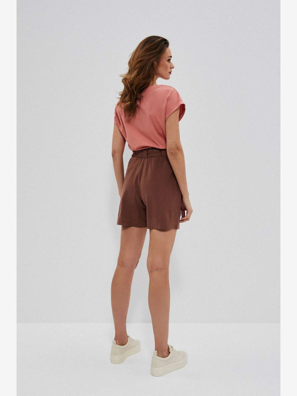 Moodo Hnedé dámske šortky Moodo