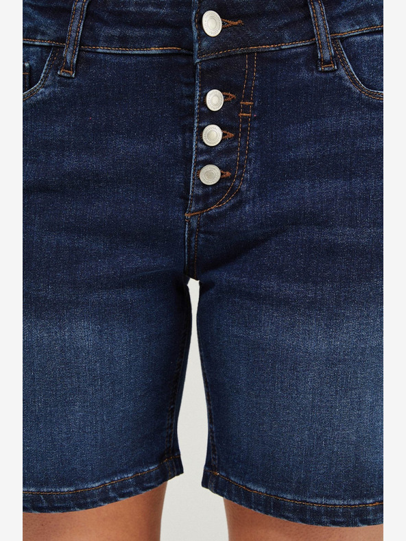 Moodo Tmavomodré dámske džínsové šortky Moodo