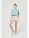 Moodo Béžové dámske šortky Moodo