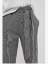 Moodo Čiernobiele dámske pruhované nohavice Moodo