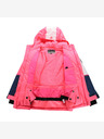 ALPINE PRO Detská lyžiarska bunda s ptx snehovou membránou ALPINE PRO DEARO neon knockout pink