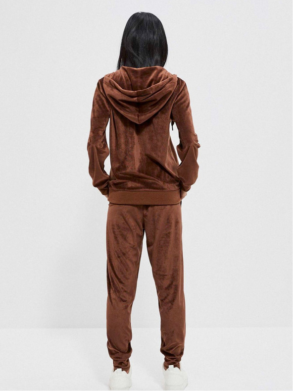 Moodo Hnedé dámske tepláky Moodo