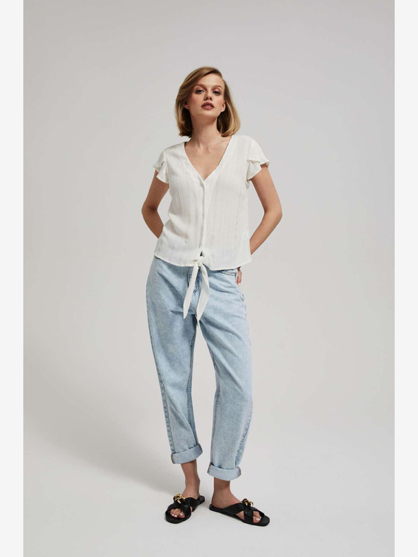 Moodo Biela blúzka Moodo