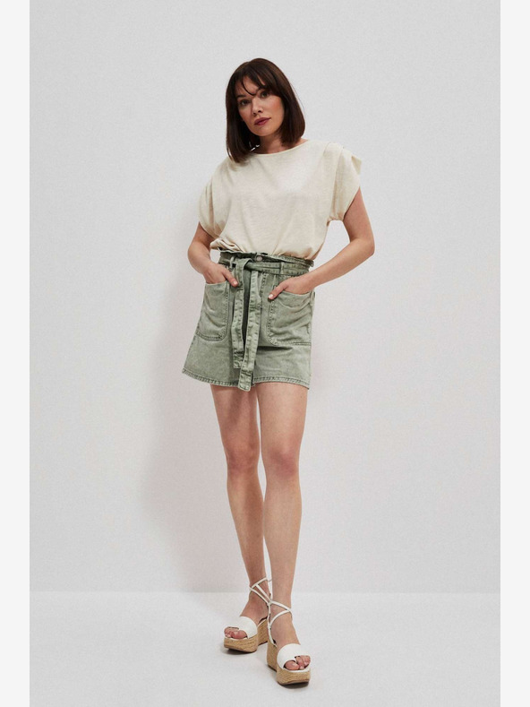 Moodo Zelené dámske šortky Moodo