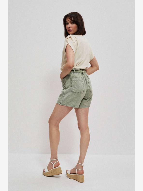 Moodo Zelené dámske šortky Moodo