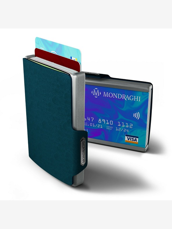 Mondraghi Peňaženka Mondraghi Saffiano - modrá