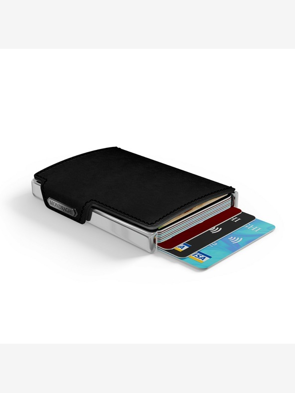 Mondraghi Čierna kožená peňaženka Mondraghi Elegance