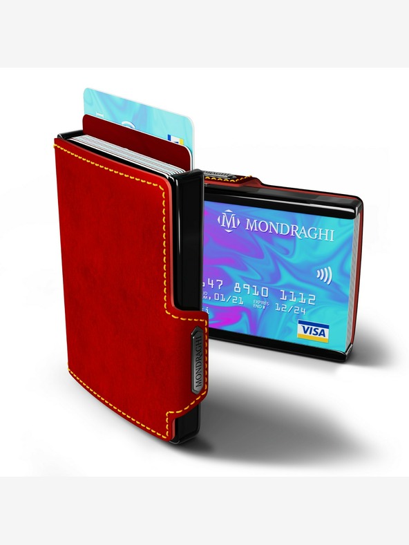 Mondraghi Červená kožená peňaženka Mondraghi Racing