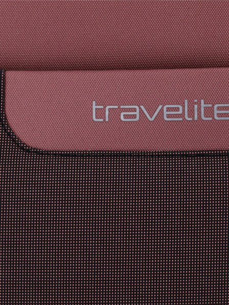 Travelite Ružovo-hnedý kufor Travelite Viia 4w M