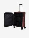 Travelite Ružovo-hnedý kufor Travelite Viia 4w M