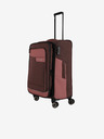 Travelite Ružovo-hnedý kufor Travelite Viia 4w M