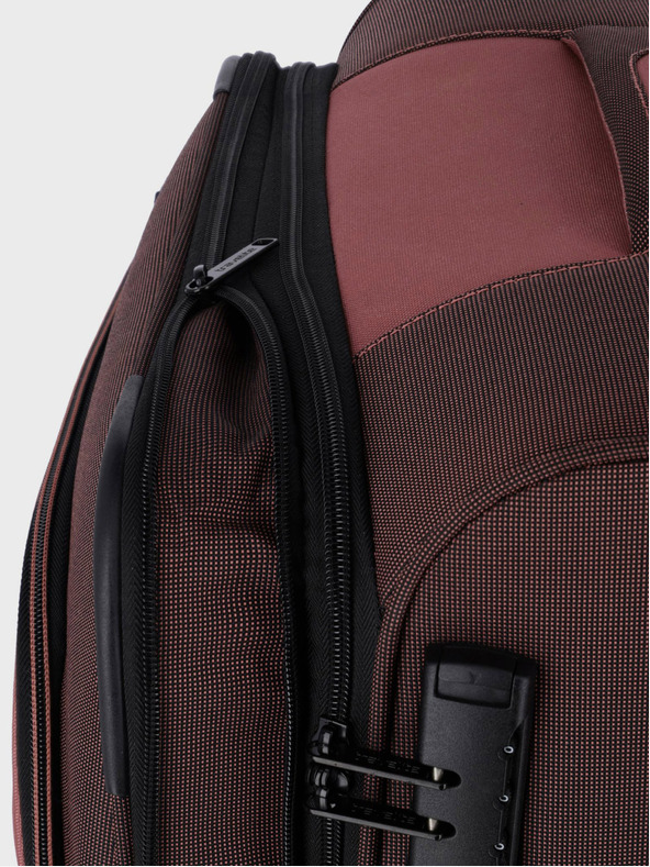 Travelite Ružovo-hnedý kufor Travelite Viia 4w M