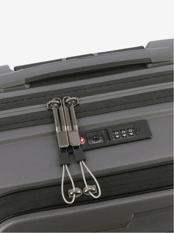 Travelite Šedý Travelite Air Base 4w S Predné vrecko Anthracite