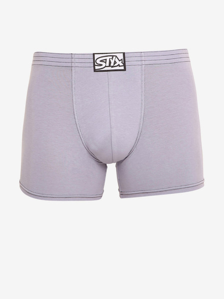 Styx Styx dlhé klasické pánske boxerky svetlosivé