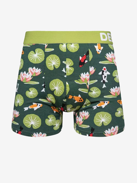 Dedoles Zelené pánske veselé boxerky Dedoles Koi fish and water lilies