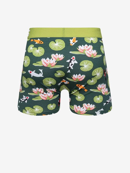 Dedoles Zelené pánske veselé boxerky Dedoles Koi fish and water lilies