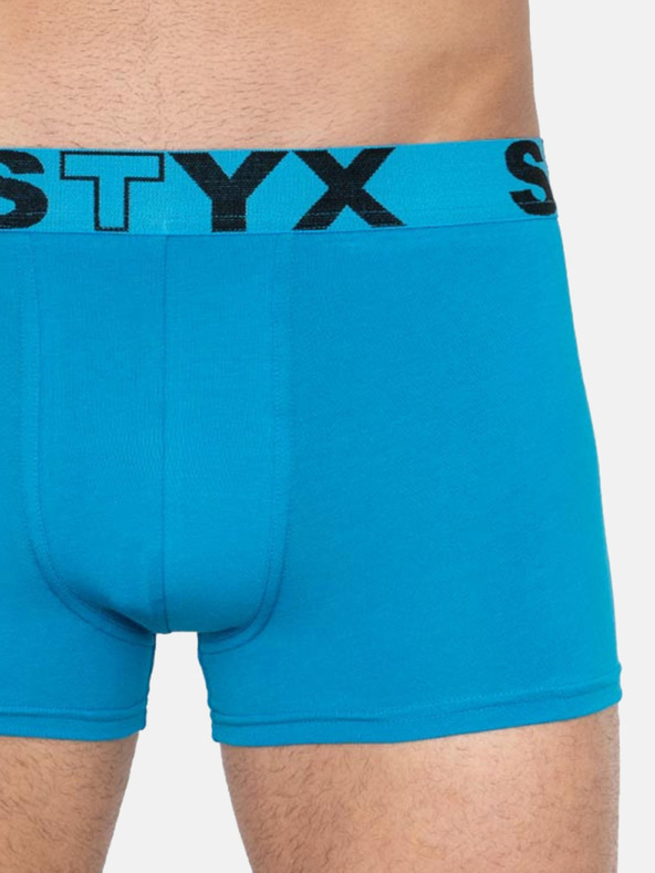 Styx Súprava troch kusov - pánske boxerky Styx športové elastické pestrofarebné