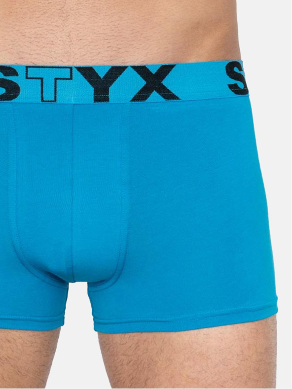 Styx Súprava troch kusov - pánske boxerky Styx športové elastické pestrofarebné