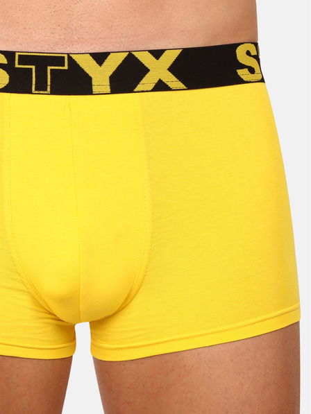 Styx Žlté pánske boxerky Styx