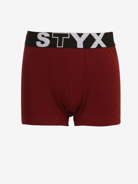 Styx Vínové chlapčenské boxerky Styx
