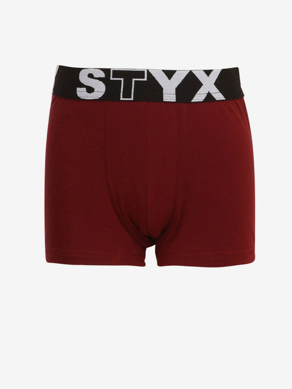Styx Vínové chlapčenské boxerky Styx
