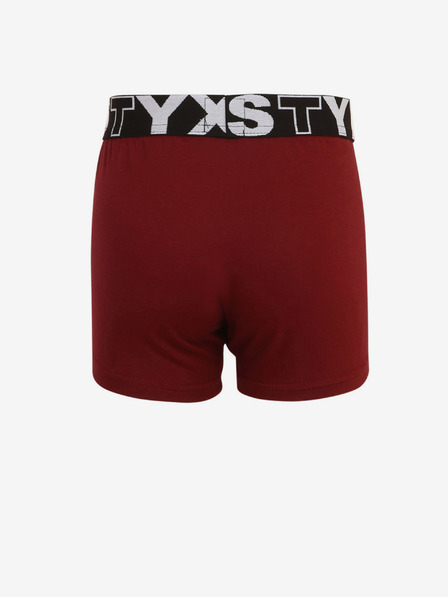 Styx Vínové chlapčenské boxerky Styx