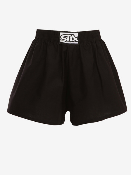 Styx Čierne chlapčenské šortky Styx