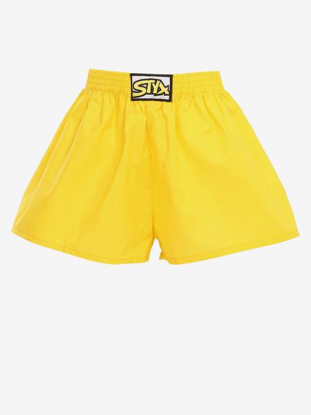Styx Žlté chlapčenské šortky Styx