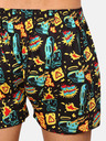 Styx Čierne pánske vzorované šortky Styx art Toohot