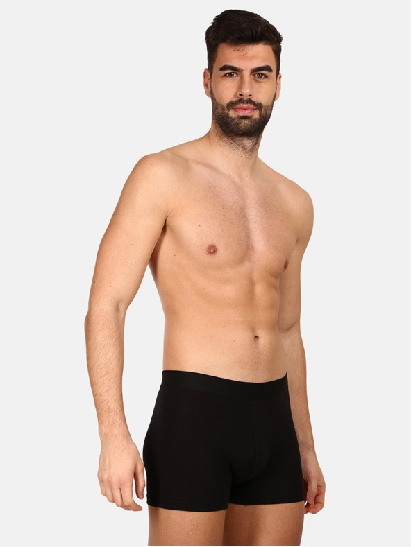 Nedeto Súprava siedmich pánskych boxeriek v čiernej a modrej farbe Nedeto