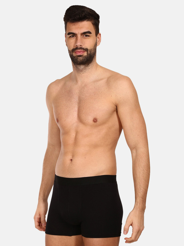 Nedeto Súprava troch pánskych boxeriek v modrej a čiernej farbe Nedeto