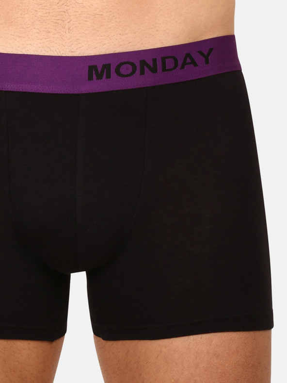 Nedeto Súprava siedmich pánskych boxeriek v čiernej farbe Nedeto