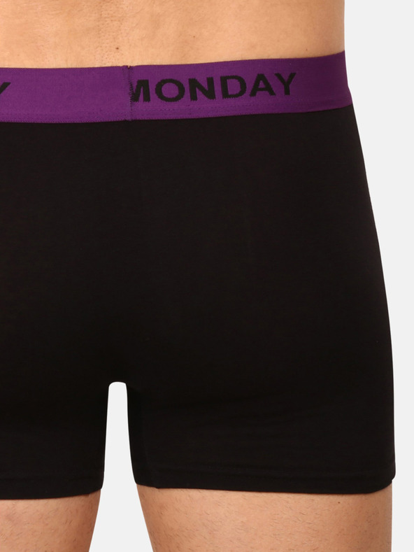 Nedeto Súprava siedmich pánskych boxeriek v čiernej farbe Nedeto