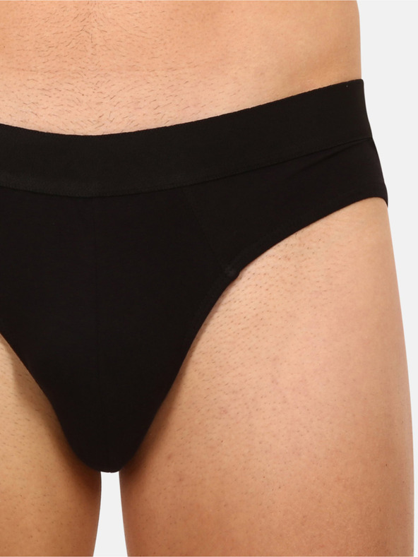 Nedeto Súprava siedmich pánskych nohavičiek v čiernej farbe Nedeto