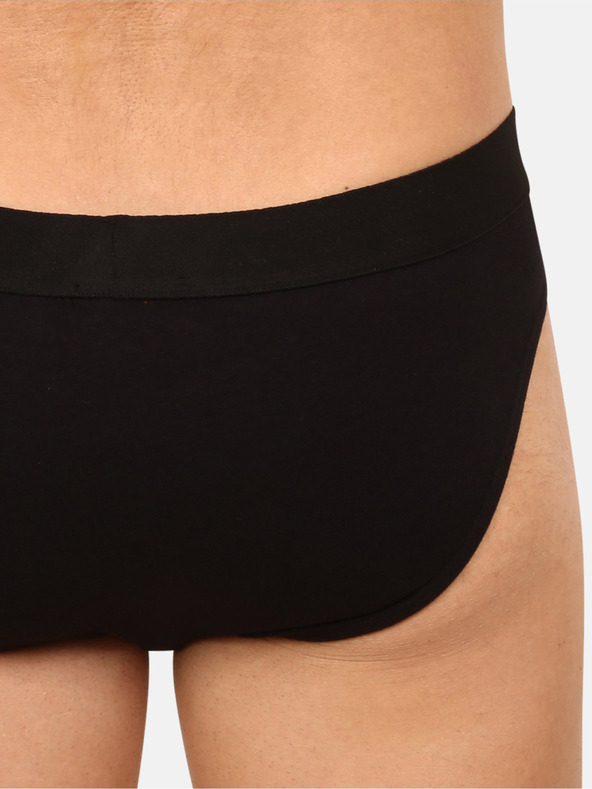 Nedeto Súprava siedmich pánskych nohavičiek v čiernej farbe Nedeto