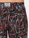 Styx Červeno-čierne pánske pyžamové nohavice Styx Jáchym so vzorom