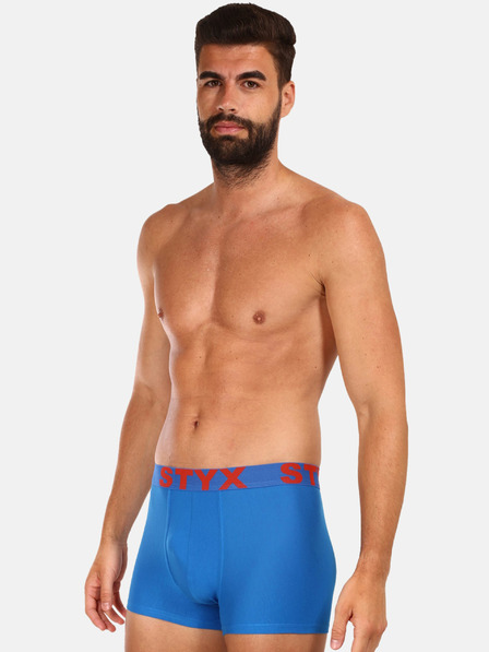 Styx Modré pánske boxerky Styx
