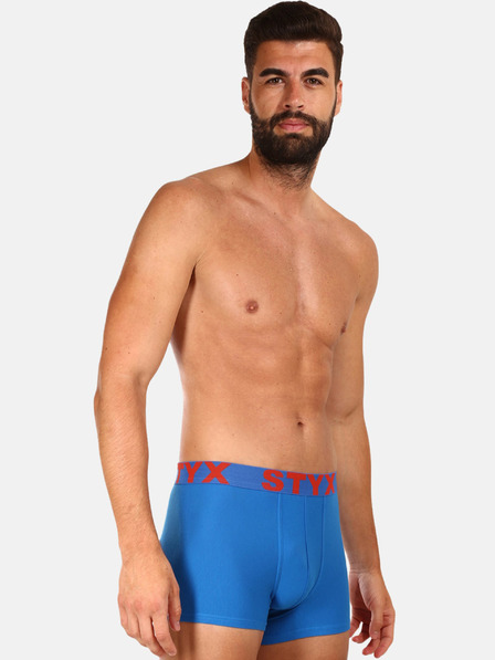 Styx Modré pánske boxerky Styx